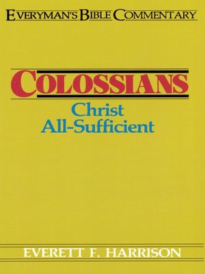 cover image of Colossians- Everyman's Bible Commentary